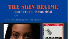 What Theskinregime.com website looked like in 2018 (6 years ago)