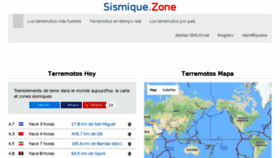 What Terremotos.news website looked like in 2018 (6 years ago)