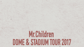 What Tour.mrchildren.jp website looked like in 2018 (5 years ago)