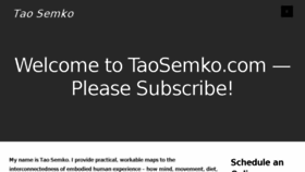 What Taosemko.com website looked like in 2018 (5 years ago)