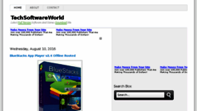 What Techsoftwareworld.blogspot.com website looked like in 2018 (6 years ago)