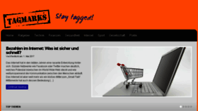 What Tagmarks.de website looked like in 2018 (5 years ago)