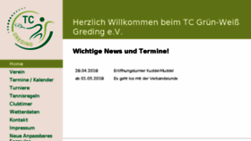 What Tc-greding.de website looked like in 2018 (6 years ago)