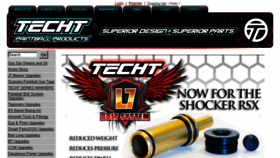 What Techtpaintball.com website looked like in 2018 (5 years ago)