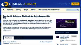 What Thailandforum.se website looked like in 2018 (6 years ago)