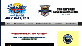What Thebluewaterfest.com website looked like in 2018 (6 years ago)