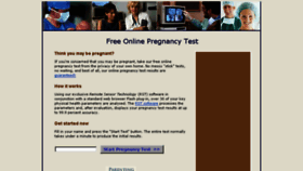 What Thepregnancytester.com website looked like in 2018 (6 years ago)