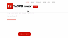 What Thesuperinvestor.com.au website looked like in 2018 (5 years ago)