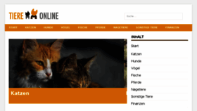 What Tiere-online.de website looked like in 2018 (5 years ago)