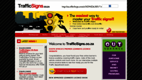 What Trafficsigns.co.za website looked like in 2018 (5 years ago)