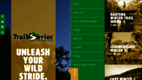 What Trailseries.co.za website looked like in 2018 (6 years ago)