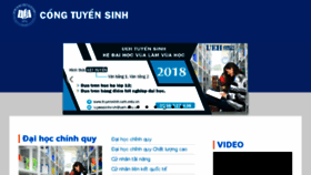 What Tuyensinh.ueh.edu.vn website looked like in 2018 (5 years ago)