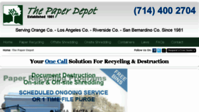 What Thepaperdepot.com website looked like in 2018 (6 years ago)