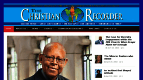 What Thechristianrecorder.com website looked like in 2018 (6 years ago)