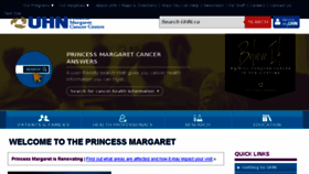 What Theprincessmargaret.ca website looked like in 2018 (5 years ago)