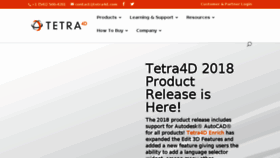 What Tetra4d.com website looked like in 2018 (5 years ago)