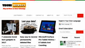 What Techinews24.com website looked like in 2018 (5 years ago)