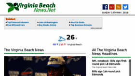 What Thevirginiabeachnews.net website looked like in 2018 (5 years ago)