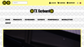 What Txkeyboards.com website looked like in 2018 (6 years ago)