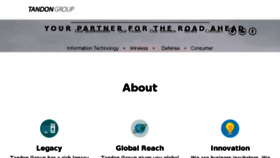 What Tandongroup.com website looked like in 2018 (6 years ago)