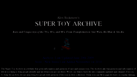 What Toyarchive.com website looked like in 2018 (5 years ago)