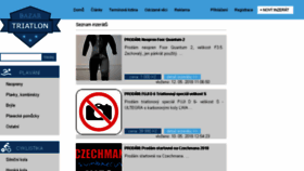 What Triatlonbazar.cz website looked like in 2018 (6 years ago)