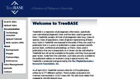 What Treebase.org website looked like in 2018 (6 years ago)
