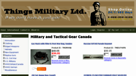 What Thingsmilitary.com website looked like in 2018 (5 years ago)