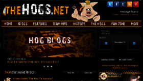 What Thehogs.net website looked like in 2018 (5 years ago)