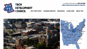What Troyeconomicdevelopment.com website looked like in 2018 (5 years ago)