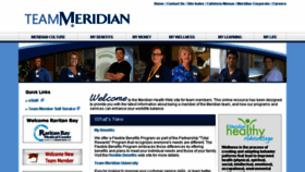 What Teammeridian.com website looked like in 2018 (5 years ago)