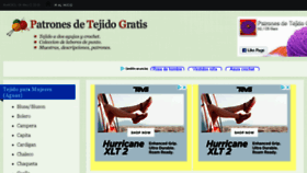 What Tejidogratis.com website looked like in 2018 (5 years ago)