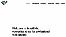 What Textklinik.de website looked like in 2018 (5 years ago)