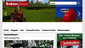 What Traktorclassic.de website looked like in 2018 (5 years ago)