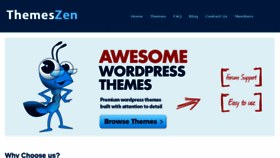 What Themeszen.com website looked like in 2018 (5 years ago)