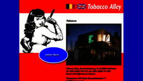 What Tobacco-alley.be website looked like in 2018 (5 years ago)