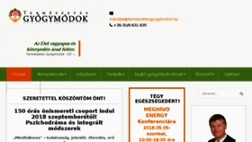 What Termeszetesgyogymodok.hu website looked like in 2018 (6 years ago)