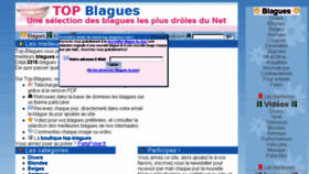 What Top-blagues.com website looked like in 2018 (7 years ago)