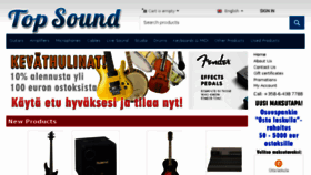 What Topsound.fi website looked like in 2018 (5 years ago)