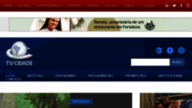 What Tvcidadefortaleza.com.br website looked like in 2018 (5 years ago)