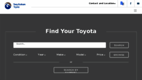 What Tonygrahamtoyota.com website looked like in 2018 (6 years ago)