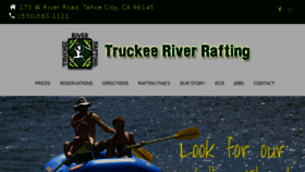 What Truckeeriverrafting.com website looked like in 2018 (5 years ago)