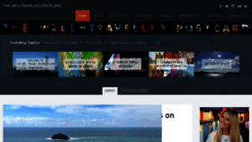 What Thewell-travelledpostcard.com website looked like in 2018 (6 years ago)