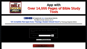 What Thebiblescholar.com website looked like in 2018 (5 years ago)