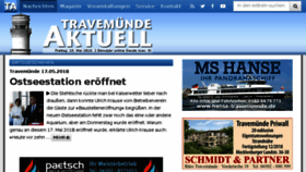 What Travemuende-aktuell.de website looked like in 2018 (5 years ago)