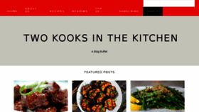 What Twokooksinthekitchen.com website looked like in 2018 (5 years ago)