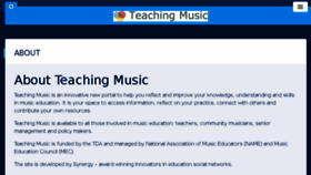 What Teachingmusic.org.uk website looked like in 2018 (6 years ago)