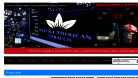 What Tobaccoindustrywatchbd.org website looked like in 2018 (5 years ago)