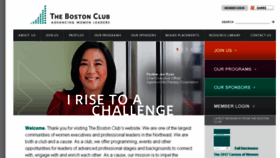 What Thebostonclub.com website looked like in 2018 (5 years ago)