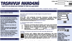 What Tasavvufakademi.com website looked like in 2018 (5 years ago)